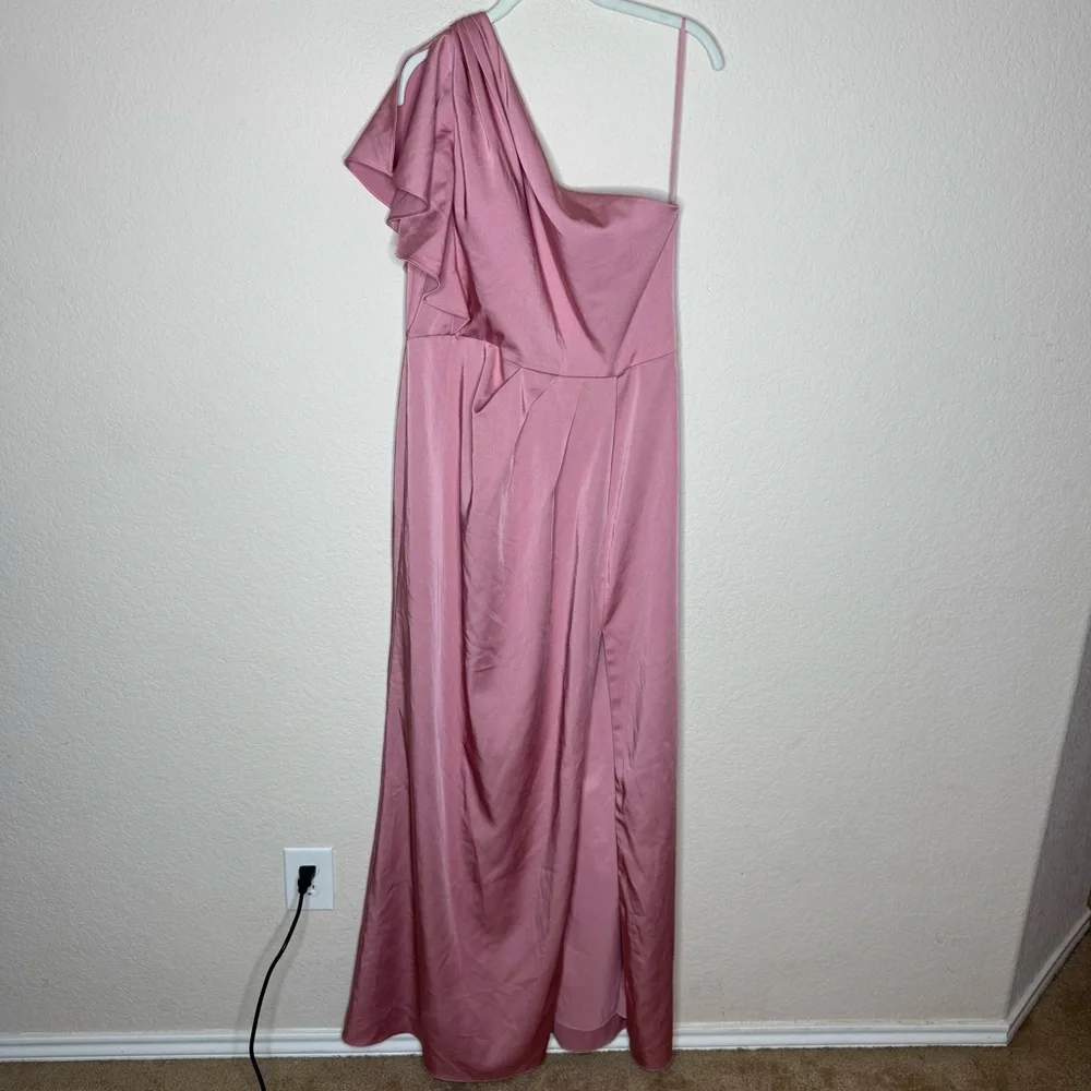 Marchesa Notte | Dresses | Marchesa Notte Pink One Shoulder Bridesmaid Dress  | Poshmark